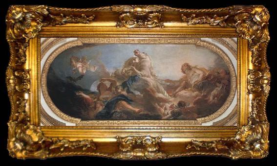 framed  Francois Boucher Apollo in his Chariot, ta009-2